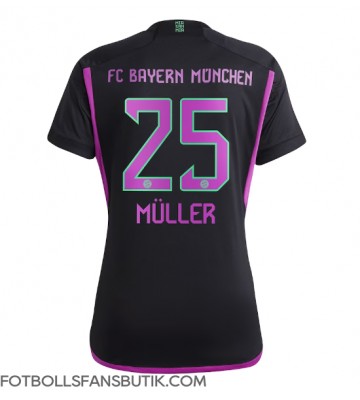 Bayern Munich Thomas Muller #25 Replika Bortatröja Damer 2023-24 Kortärmad